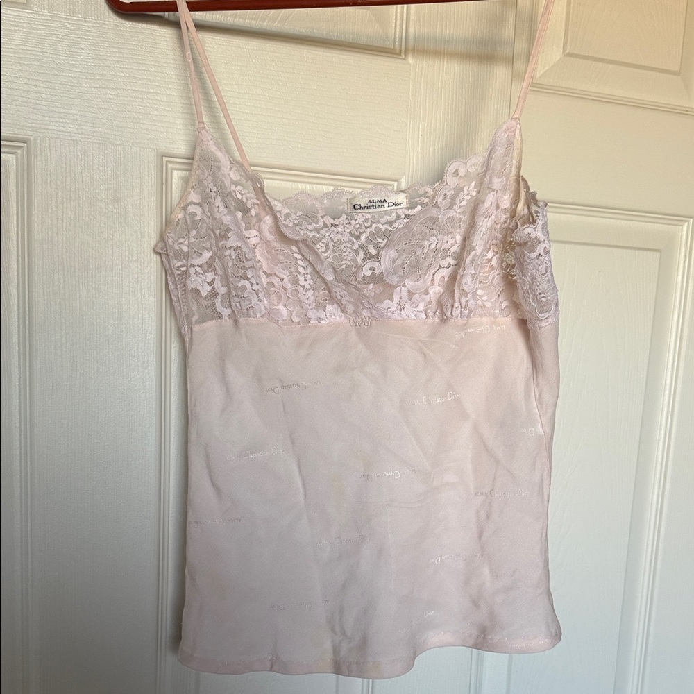 Vintage Dior Cream Lace Camisole